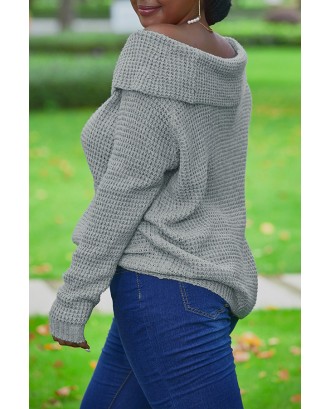 Lovely Work Loose Grey Sweater