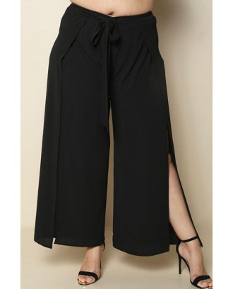 Lovely Casual Loose Black Plus Size Pants