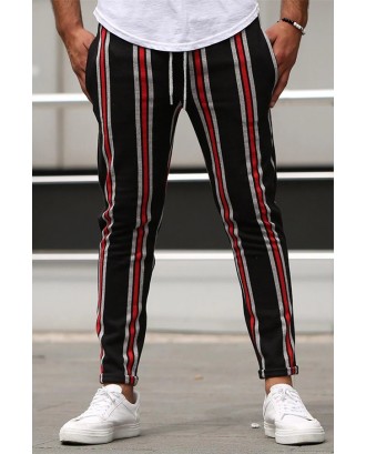 Lovely Street Striped Red Pants