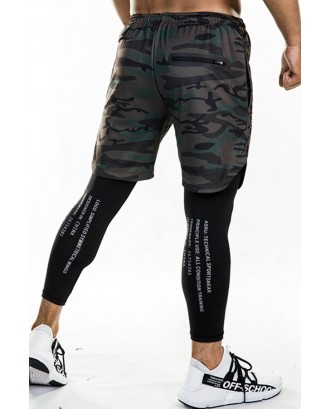 Lovely Sportswear Patchwork Camouflage Printed Pants