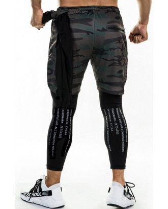 Lovely Sportswear Patchwork Camouflage Printed Pants