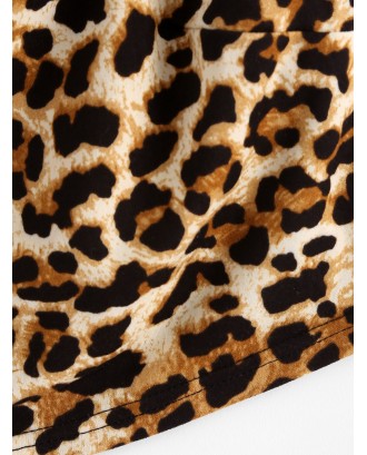  Leopard Print Crop Cami Top - Leopard S