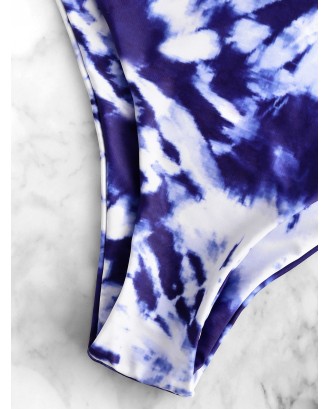  Tie Dye Underwire Cami Swimwear Swimsuit - Multi-a S