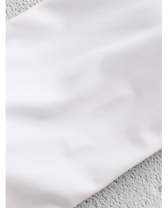  Boning Side Padded Cami Swimwear Top - White S